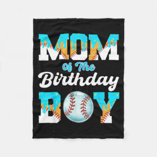 Cobertor De Velo Mãe do Menino de Aniversário Beisebol Sorvete Gote