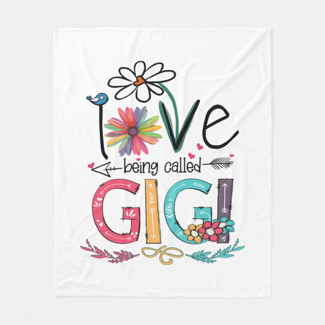 Cobertor De Velo Mãe Eu Adoro Ser Chamada De Gigi Sunflower Anivers (Frente)