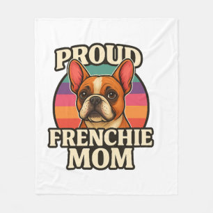 Cobertor De Velo Mãe Frenchie Design Fofo de Amante de Bulldog Fran