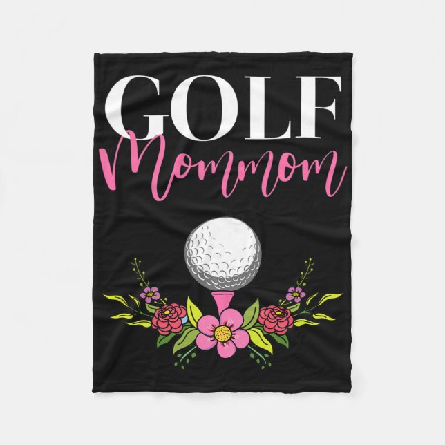 Cobertor De Velo Mãe Golfer Golf Mommom  (Frente)