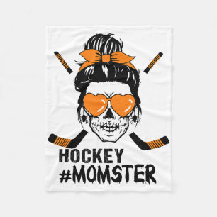Cobertor De Velo Mãe Monstro de Hockey Bun Desarrumado Caveira Para