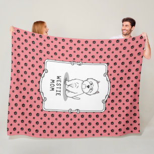 Cobertor De Velo Mãe Ocidental - Mãe de Terrier Branco de West Hi