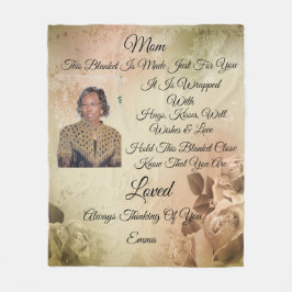 Cobertor De Velo Mãe Personaliza Fleece Blanket