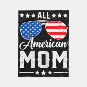Cobertor De Velo Mãe totalmente americana 4 de julho Patriótico eng