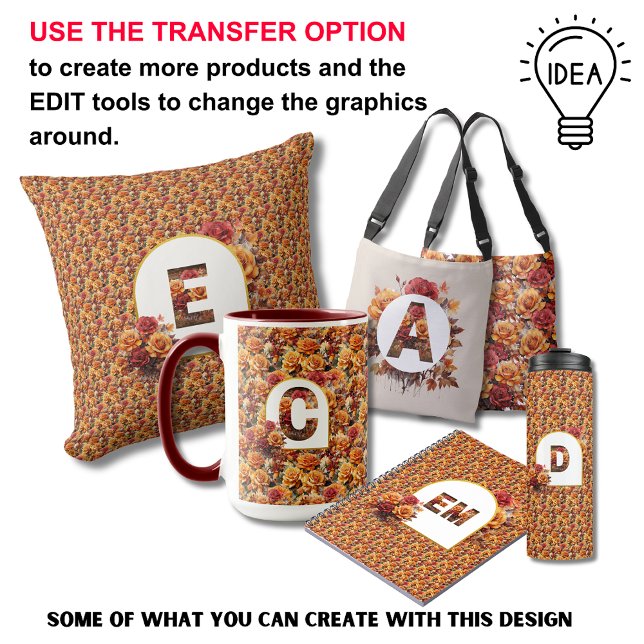 Cobertor De Velo Mãe Vovó Monogramada Aniversário Queda Floral (Criador carregado)