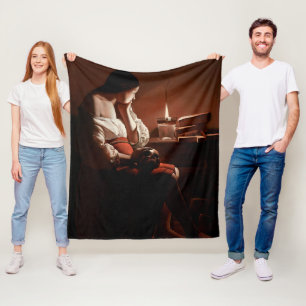 Cobertor De Velo Magdalene com chamas fumantes, La Tour