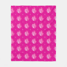 Cobertor De Velo Magenta Minimal Dot Pattern Design