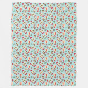 Cobertor De Velo Mah jong Dragon Azulejo Fleece Blanket