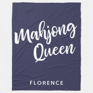 Cobertor De Velo Mahjong Queen Personalizado
