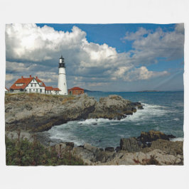 Cobertor De Velo Maine Portland Head Lighthouse Foto