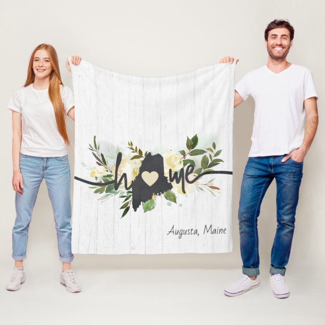 Cobertor De Velo Maine State Personalizou Sua Russa Cidade (In Situ)