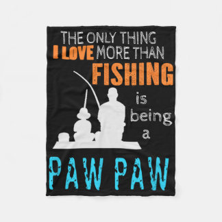 Cobertor De Velo Mais do que amor pesca Paw Paw avô especial