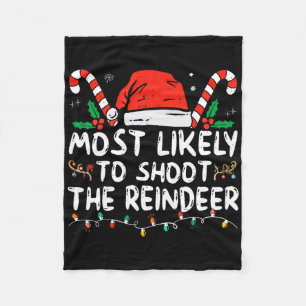 Cobertor De Velo Mais Propenso a Atirar no Reindeer Santa Natal