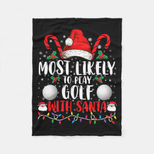 Cobertor De Velo Mais Propenso a Jogar Golfe com o Papai Noel Famíl