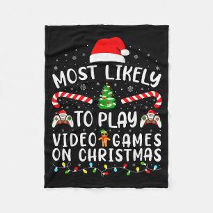 Cobertor De Velo Mais Propenso a Jogar Video Games Xmas Partida da