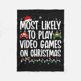 Cobertor De Velo Mais Propenso a Jogar Videojogos no Natal