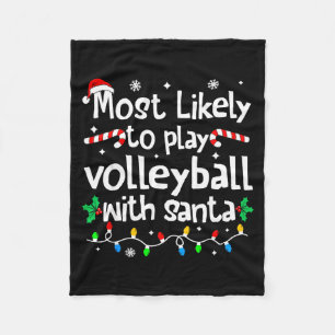 Cobertor De Velo Mais Propenso a Jogar Volei com o Papai Noel no Na