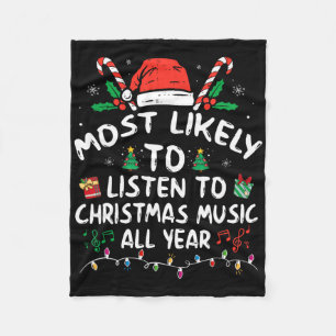 Cobertor De Velo Mais Propenso a Ouvir Música de Natal Todo o Ano