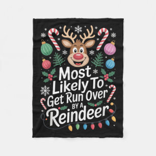 Cobertor De Velo Mais Provável De Ser Apanhado Por Uma Reindeer Chr