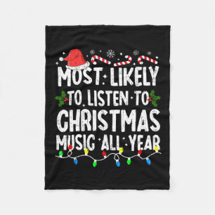 Cobertor De Velo Mais Provável Para Listar A Família De Natal Music
