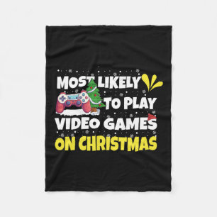 Cobertor De Velo Mais Provável Para Tocar Videos games No Natal Eng