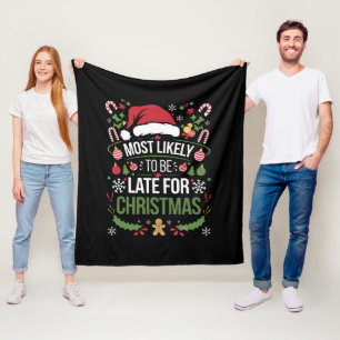 Cobertor De Velo Mais Provável Ser Atrasado Para O Natal Divertida 