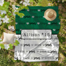 Mais velho de voleibol personalizado verde e branc