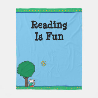 Cobertor De Velo Maisy lê seu livro da biblioteca fora