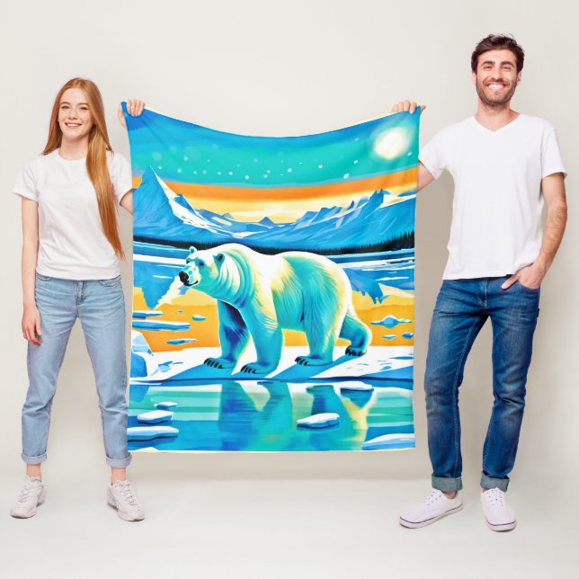 Cobertor De Velo Majestade Polar: Paisagem Ártica (In Situ)