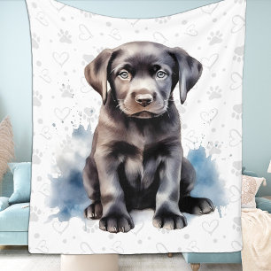 Cobertor De Velo Majestoso - Arte Negra - Labrador Preto
