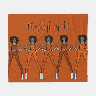 Cobertor De Velo Majorette/ Dancer Fleece Blanket Burnt Orange 2