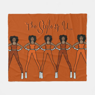 Cobertor De Velo Majorette/ Dancer Fleece Blanket Burnt Orange 2