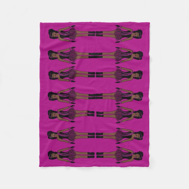 Cobertor De Velo Majorette/ Dancer Fleece Blanket Fushia (Frente)