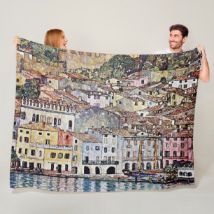 Cobertor De Velo Malcesina no lago Garda, Gustav Klimt