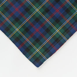 Cobertor De Velo Malcolm Clan Dark Blue e Forest Green Tartan