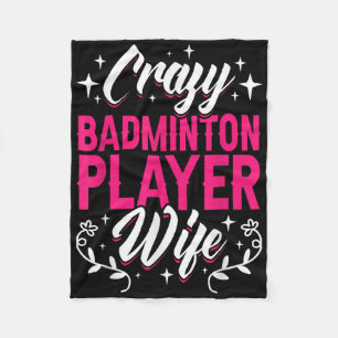 Cobertor De Velo Maldito Badminton Player Wife Shuttle
