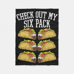 Cobertor De Velo Malhação 6 Tacos Embalados Engraçado Gym Mexicano