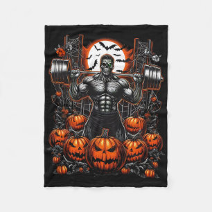 Cobertor De Velo Malhação de Halloween Diversão-esqueleto Gym Vibes