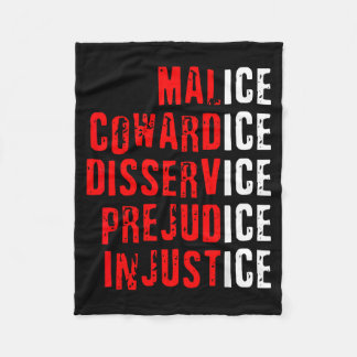 Cobertor De Velo Malice Cowardice Disservice Prejudice Injustice