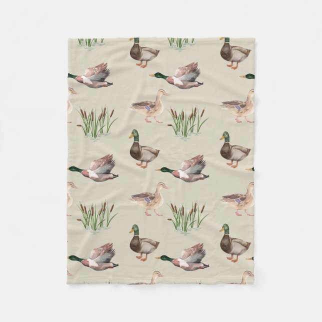 Cobertor De Velo Mallard Duck Hunting Blanket (Frente)
