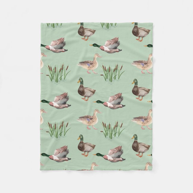 Cobertor De Velo Mallard Duck Hunting Blanket (Frente)