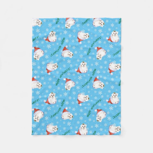 Cobertor De Velo Maltês de Natal (Frente)