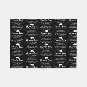 Cobertor De Velo Mama Bear É Uma Maneira Muito Doce