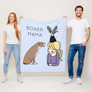 Cobertor De Velo Mama Boxer Personalizada