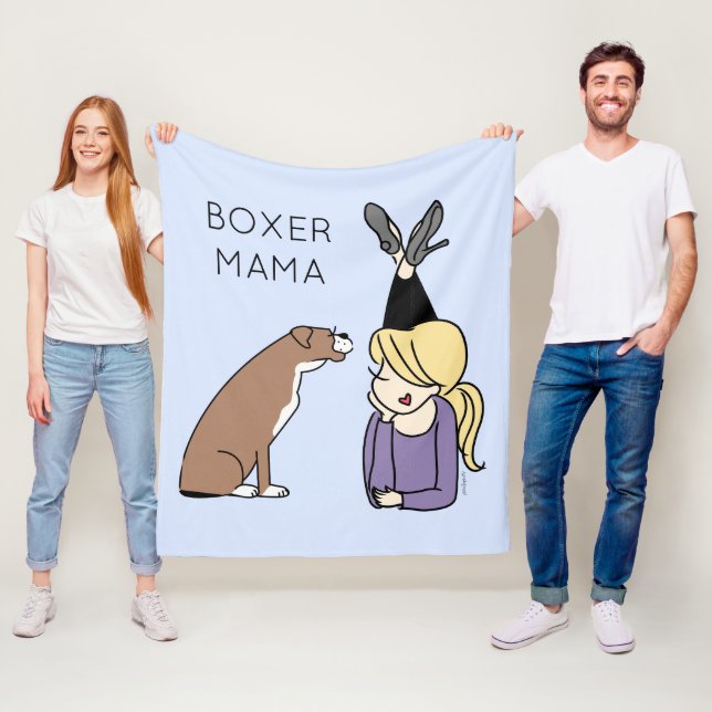 Cobertor De Velo Mama Boxer Personalizada  (In Situ)