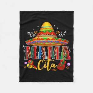 Cobertor De Velo Mama cita cinco de maio chapéu mexicano família