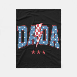 Cobertor De Velo Mama Dada Mini 4 de Julho Família Americana Camise