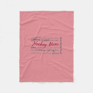 Cobertor De Velo Mamã do hóquei - cobertura do velo da colagem