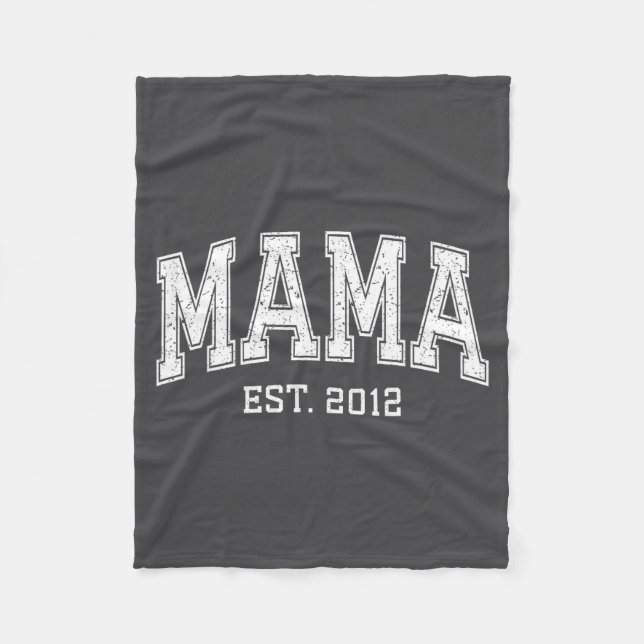 Cobertor De Velo Mama Est 2012 Mom D Mothers Day Ized  (Frente)
