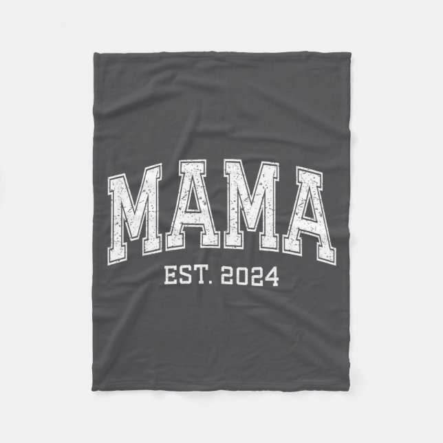 Cobertor De Velo Mama Est 2024 Mom D Mothers Day Ized  (Frente)
